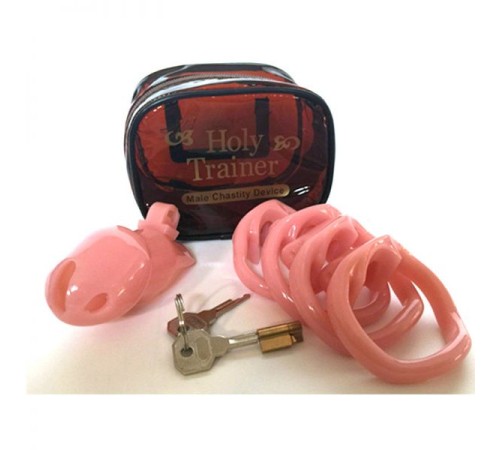 Пояс  розовый Holy Trainer Chastity Device V2 ZC092