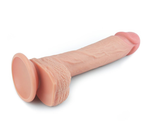 Двухслойный силиконовый масажер Dual layered Platinum Silicone Cock Flesh 8.5