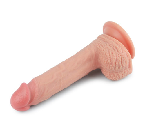 Двухслойный силиконовый масажер Dual layered Platinum Silicone Cock Flesh 8.5