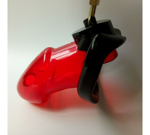 Пояс  Rikers Locking Chastity Device Red