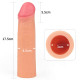 Удлиняющая насадка на пенис Revolutionary Silicone Nature Extender Flesh