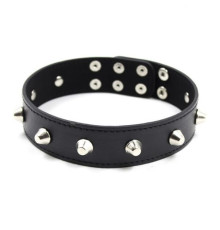 Классический ошейник с заклепками Studded Submissive Day Collar