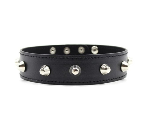 Классический ошейник с заклепками Studded Submissive Day Collar