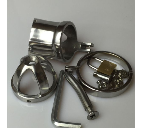 Stainless Steel Detachable Chastity Device Cock Cage