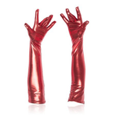 Длинные перчатки по локоть Fetish Five Fingers Gloves Red