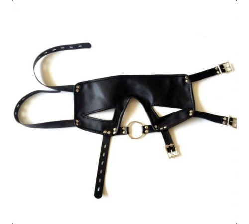 Latest Leather Eyepatch Stainless Steel Ring Gag