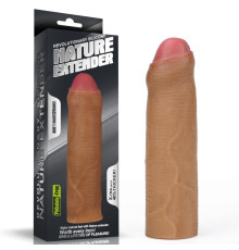 Насадка удлиняющая коричневая Revolutionary Silicone Nature Extender Uncircumcised