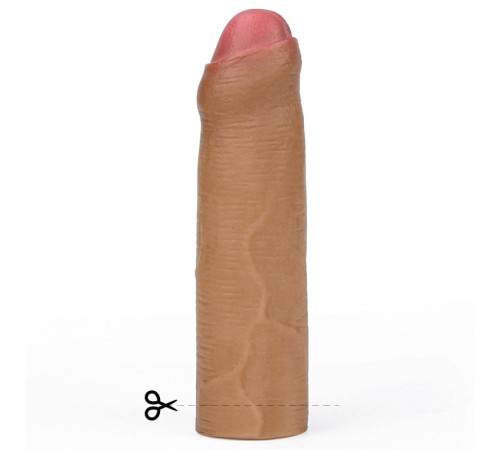 Насадка удлиняющая коричневая Revolutionary Silicone Nature Extender Uncircumcised