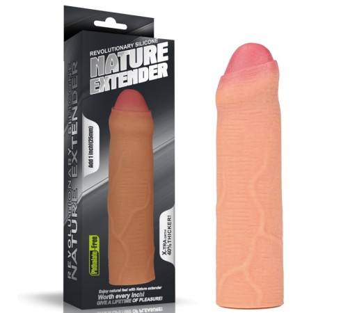 Насадка удлиняющая телесная Revolutionary Silicone Nature Extender Uncircumcised