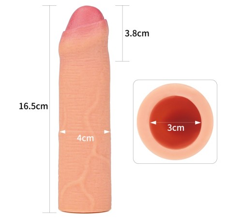 Насадка удлиняющая телесная Revolutionary Silicone Nature Extender Uncircumcised