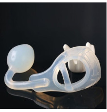 silicone anal plug conjoined penile ring