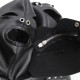 Кожаная черная маска с вырезами для глаз и молнией Removable Zipper Mask