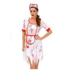 3pcs horrible zombie nurse costume