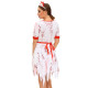 3pcs horrible zombie nurse costume