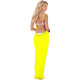 Yellow Greek Goddess Spaghetti Strap Sarong Beachwear