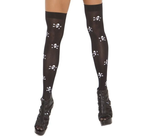 Halloween Favourite Skull Thigh High Stockings