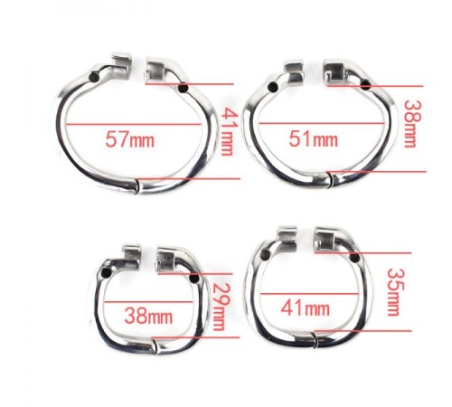 Stainless steel Male chastity devices Latest Design