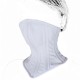 Leather Neck Corset Collar Kinky Restraint Muzzle Mask Lockin white