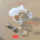 Male Silicone spikes Cage With fixed Resin Ring Chastity Device small