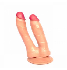 Double Dildo 2 size in Anal Butt Vagina кульмінація Dong Women Sex Toy 3 Colours Flesh