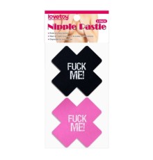 Стикини кресты с надписью FUCK ME Cross Pattern Nipple Pasties, 2 пары