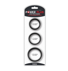 Черные эрекционные кольца для пениса Power Plus Soft Silicone Pro Ring