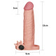 Вибронасадка на  удлиняющая Pleasure X Tender Vibrating Penis Sleeve Flesh