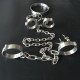 Female Luxury Stainless Steel Neck-Wrist-Ankle Restraints with Locks