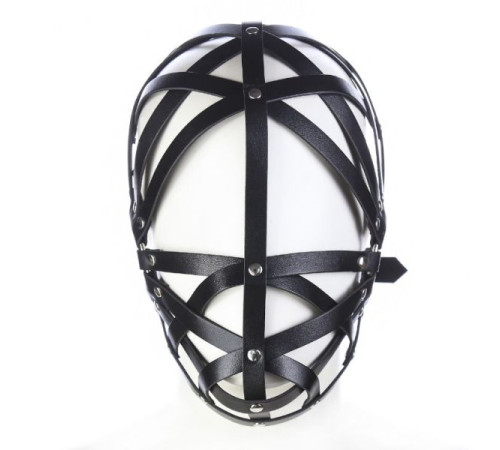 Leather Black bondage Hoods