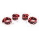 Leather Neck Hand-foot Linked Cuffs Red