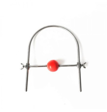 Stainless Steel Ring Silicone Ball Gags Red