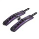 Purple bright Surface Leather Handcuffs