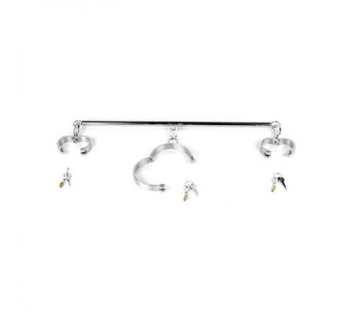 Females Stainless Steel Hand and Neck Handcuffs