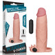 Удлиняющая вибро насадка на пенис телесная Pleasure X Tender Vibrating Penis Sleeve