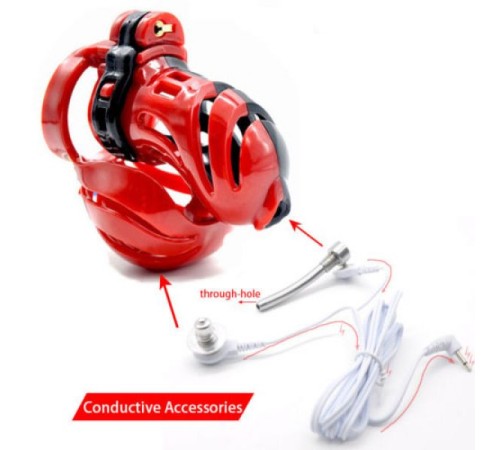 Electro-sex New 3D Design Male Polyethylene Chastity Integrative Device