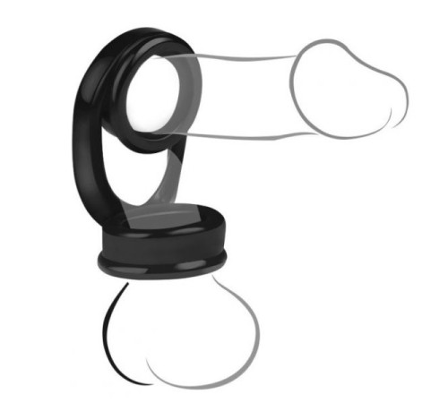 Двойное кольцо для неї и пениса Scrotum Binding Cock Ring