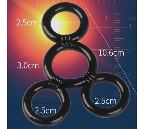 Male 4 Rings Scrotal Penis Rings Cock Ring