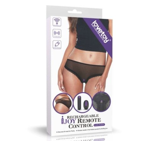 Трусики с вибратором IJOY Rechargeable Remote Control Lace Panty