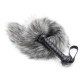 Серый меховой хвост лисицы с рукояткой Fox Tail Whips