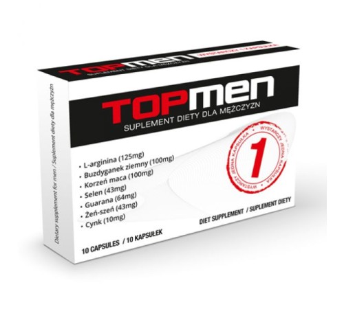 Препарат для стимуляции эрекции и стояня Top Men Plus, 10шт