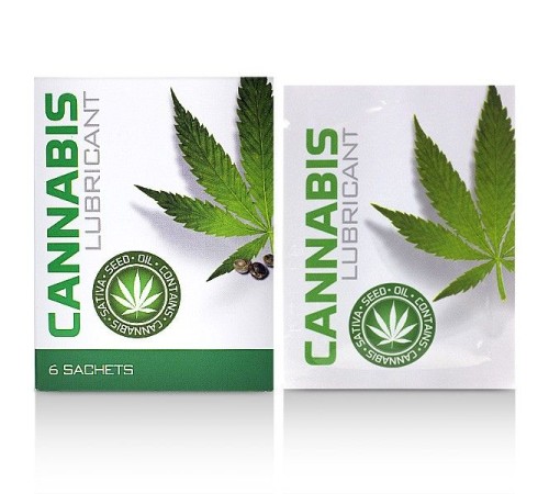 Водный лубрикант Cannabis Lubricant Water-based Sachets, 6x4мл