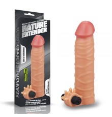 Насадка удлиняющая с вибрацией телесная Revolutionary Silicone Nature Extender