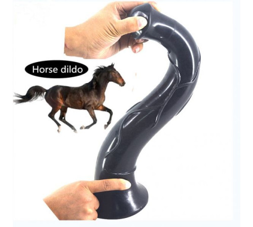 Фаллоимитатор дилдо коня Horse Phallus Anal Plug Black