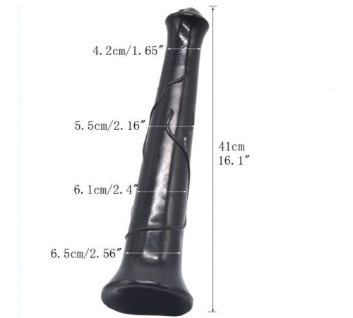 Фаллоимитатор дилдо коня Horse Phallus Anal Plug Black