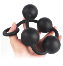 Гигантские особисті шарики Silicone Anal Pull Ball Plug Small