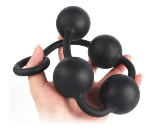 Гигантские особисті шарики Silicone Anal Pull Ball Plug Small