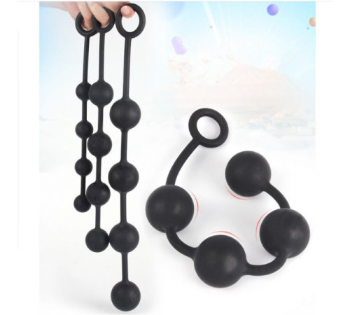 Гигантские особисті шарики Silicone Anal Pull Ball Plug Small