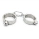 Male Stainless Steel Wrist Restraints Handcuffs