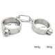 Male Stainless Steel Wrist Restraints Handcuffs