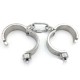 Male Stainless Steel Wrist Restraints Handcuffs